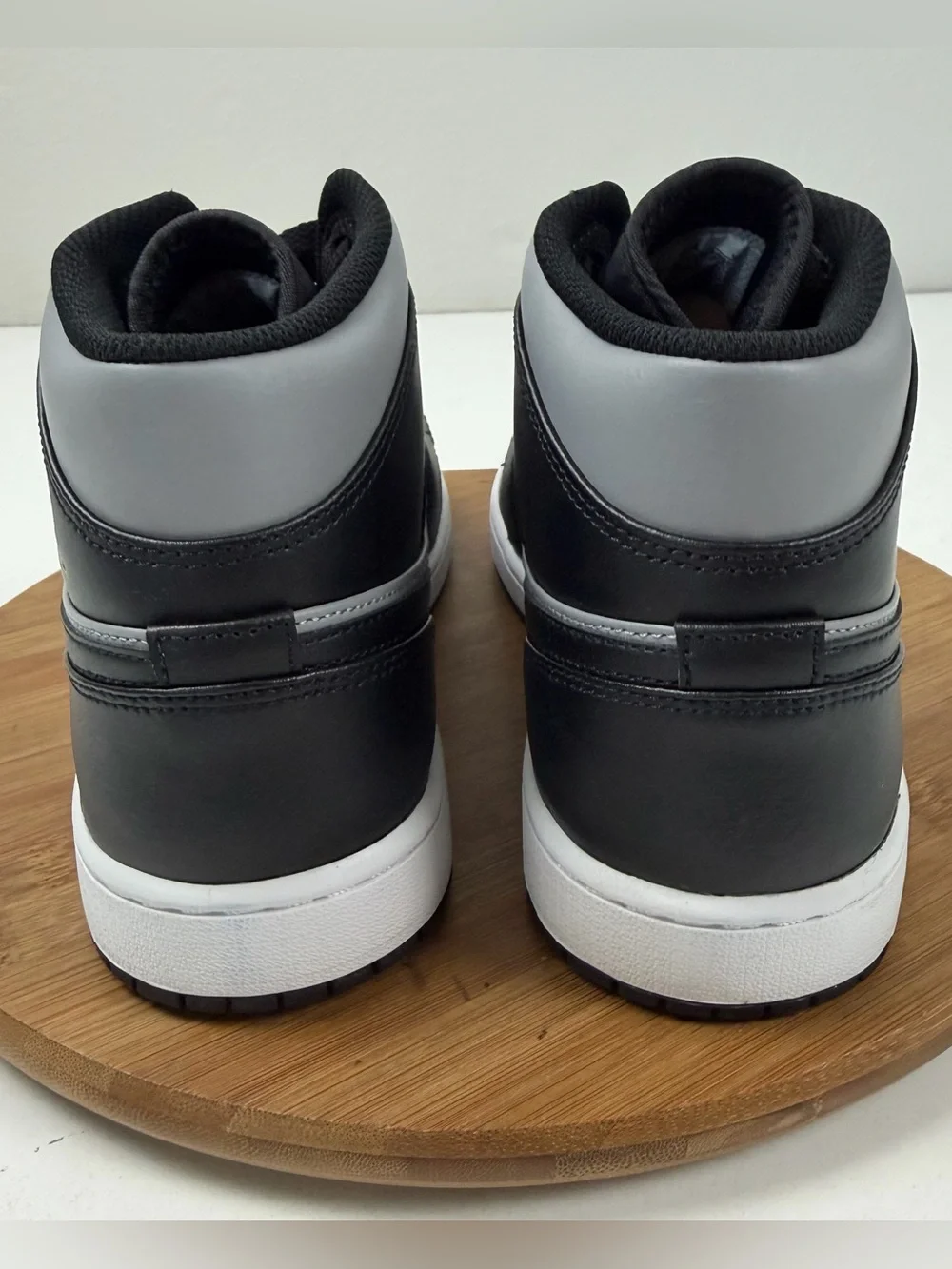 Jordan Mid-Top Sneakers - Black/Gray with Red Accent